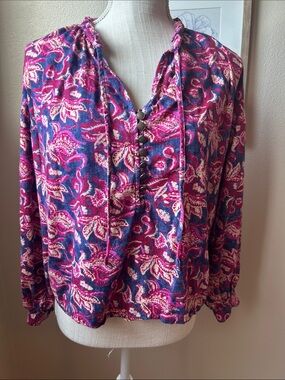 Anthropologie Pilcro Lucille Peasant Blouse